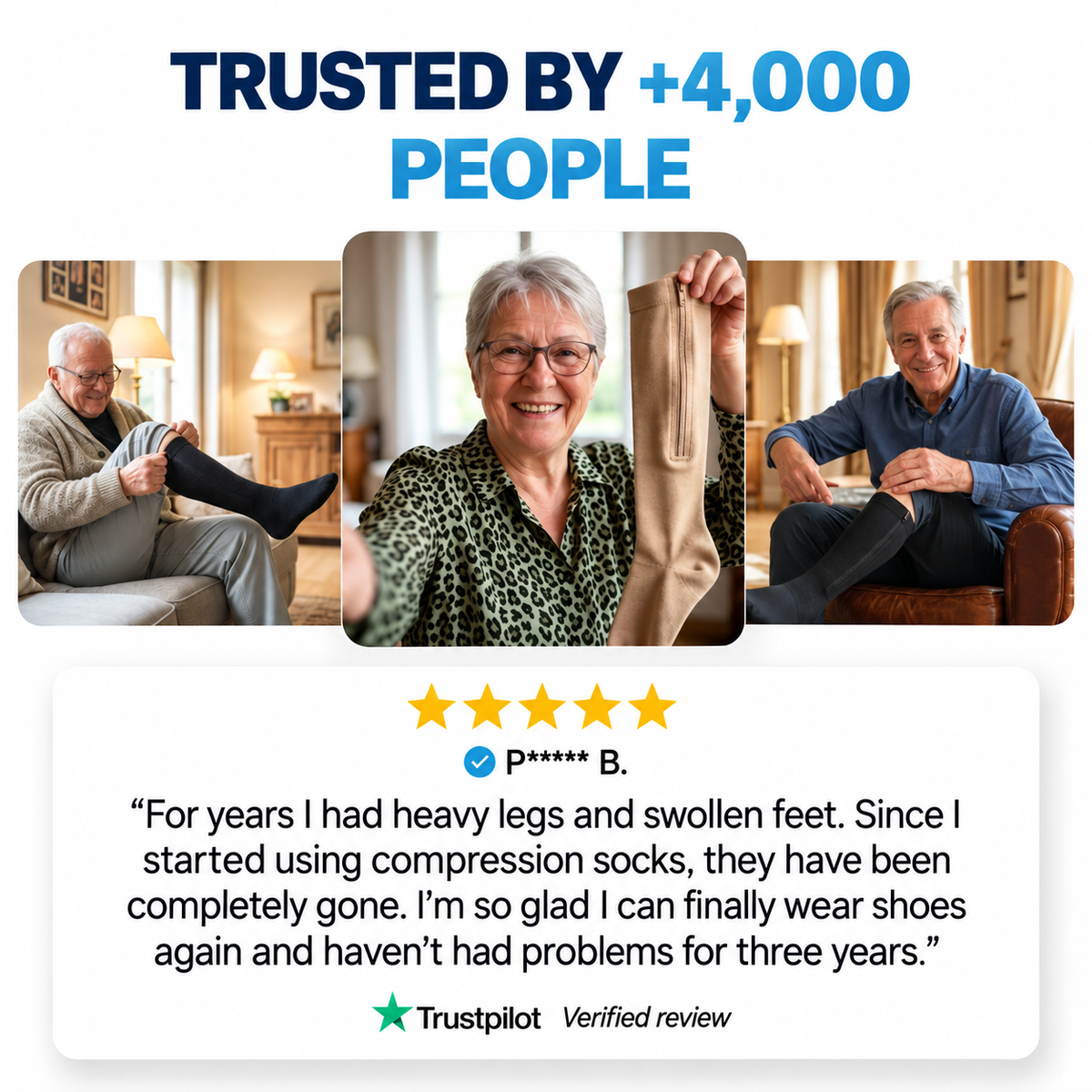 Compression Socks with Zipper